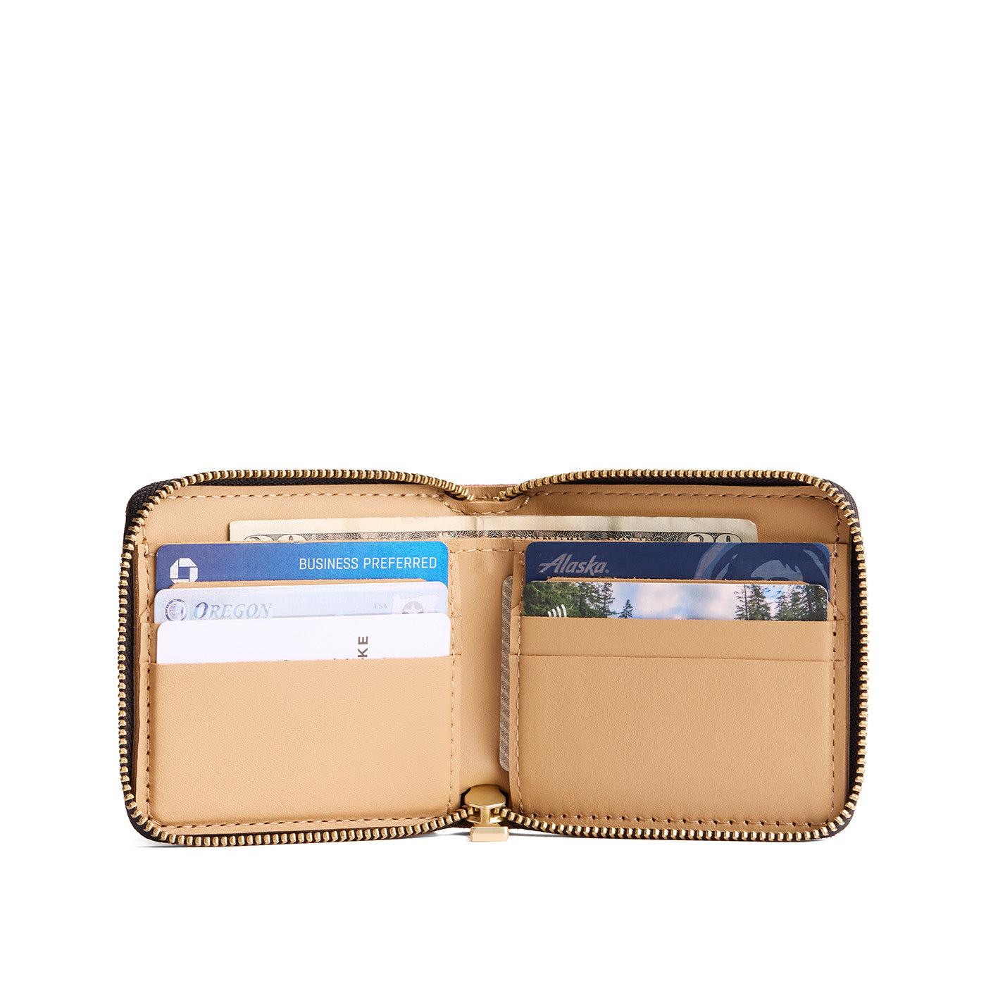 Small Zipper Bifold Wallet - Image 18